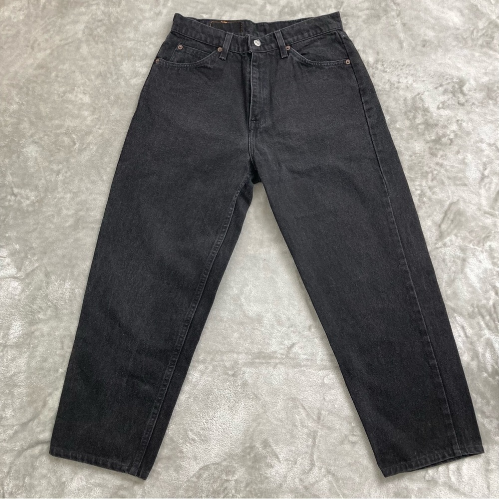 Vintage Levi’s 960 Orange Tab Jeans Black Size 10 High Waisted Loose Mom Fit 90s
